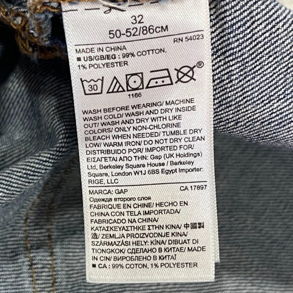 GAP Distressed Mid-Rise Skinny Jeans Size 32 Tall - Picture 12 of 16